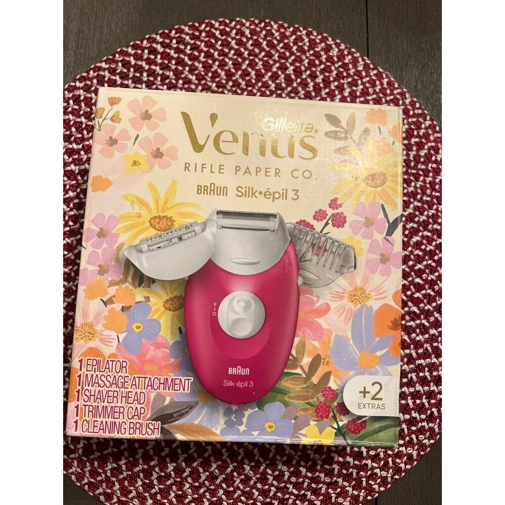 Gillette Venus Silk-épil 3 Epilator Shaver Kit w/ Attachments New